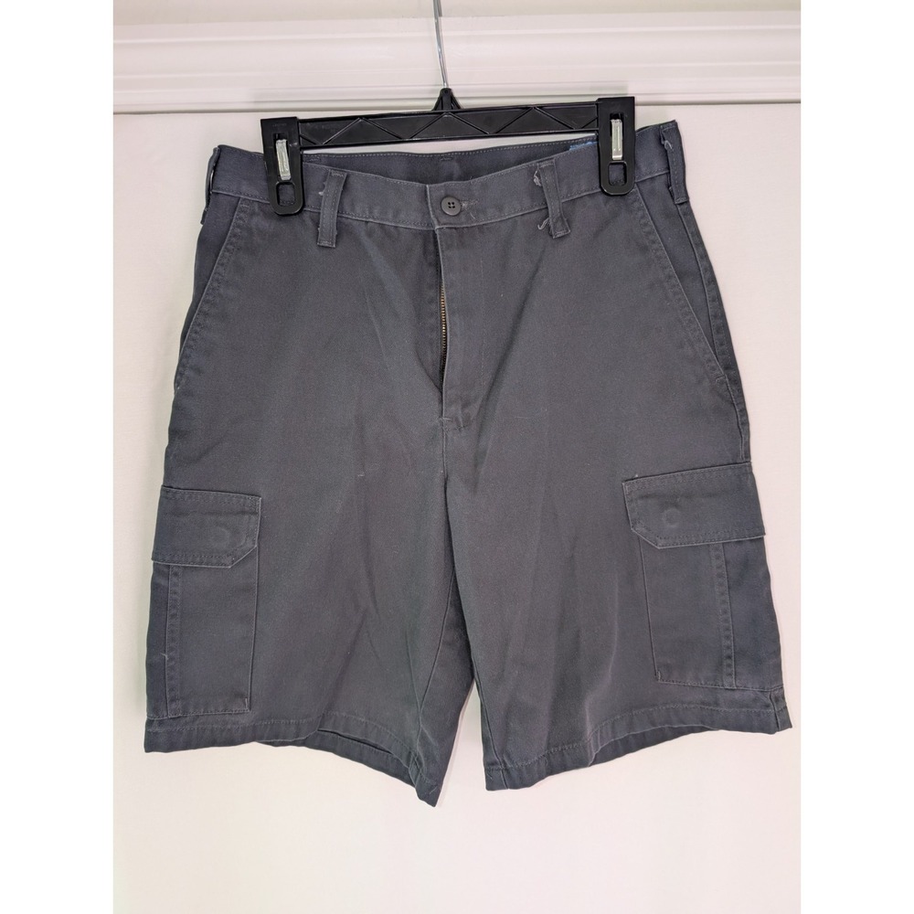 Cintas Work Shorts Comfort Flex Charcoal Gray Cargo 31x29 #370-33